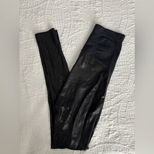 Spanx Faux Leather Maternity Leggings